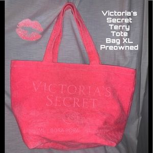 Victoria’s Secret Terry Tote Bag Size XL Pink